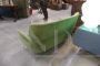 Mid-century Italian sofa in green velvet