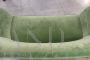 Mid-century Italian sofa in green velvet
