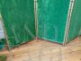 Rare antique gilded folding wood screen, Madeleine Castaing, 19th century