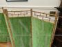 Rare antique gilded folding wood screen, Madeleine Castaing, 19th century                            