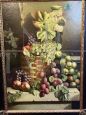 Luigi Basile - Still life painting with fruit, oil on canvas from the early 1900s       