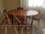 Grange dining set with extendable oval table and 4 chairs, 1970s