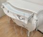 Vintage chest of drawers in Venetian Baroque style, white lacquered