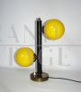 1960s desk lamp with yellow glass spheres