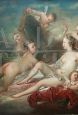 Antique oil painting on canvas in the style of Francois Boucher
