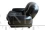 Pair of Sapporo armchairs by Mobil Girgi in black skai leather