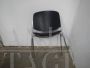 Anonima Castelli office chairs upholstered with black imitation leather