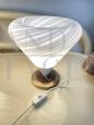 Set of three vintage Murano glass lamps