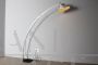 Vintage space age style arched telescopic floor lamp, Italy 1960s