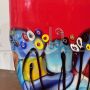 Murano glass vase with Murrine Millefiori