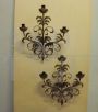 Pair of vintage Florentine appliques in burnished metal