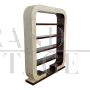 Art Deco style double-sided bookcase in natural parchment