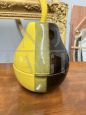 Vintage yellow ceramic pear shaped container, 1970s                            
