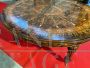 Antique inlaid Palladian table extendable by crank
