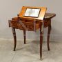 Antique Napoleon III inlaid desk, game table or dressing table