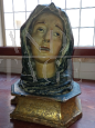 Half-bust of Our Lady of Sorrows in polychrome wood, Naples early XVII century