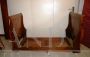 Antique single boat bed in walnut