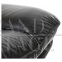 Design armchair by Nicoletti Salotti for Avanti in black leather and steel