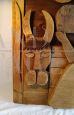 Large wooden panel with representation of the Nativity, 1980s