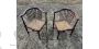 Pair of Jugendstil corner chairs by Adolf Loos for FO Schmidt