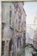 Watercolor painting on paper, Venetian landscape, 1900s