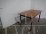 Vintage extendable table in wood and formica, 1970s