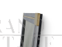 Full-length mirror in chromed steel and brass, 1970s