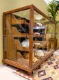 Shop display cabinet showcase with drawers for shirts or hats