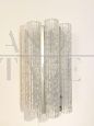 Splendid single wall lamp with Murano glass tubes, 1970s