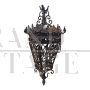 Pair of large wrought iron lanterns from the early 1900s        