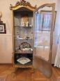 Antique carved and gilded display cabinet from the mid-19th century