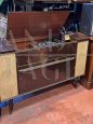 German Graetz Cantilene turntable radio cabinet in wood
