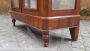 Antique walnut and glass display curio cabinet