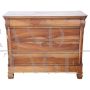 19th century antique rustic walnut chest of drawers