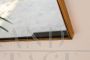 Rectangular brass mirror, Italy 1960s