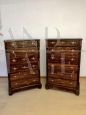 Pair of late 19th century tallboy dressers