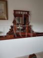 Antique upstand for a chest of drawers with mirror and drawers