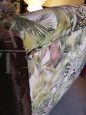 Pair of vintage 1950s armchairs in jungle fabric