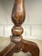Antique Louis Philippe era oval walnut side table