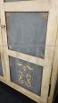 Antique Tuscan wardrobe or cabinet lacquered and decorated