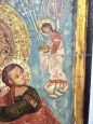 Virgin and Child - 19th-century Russian icon, carved, painted, and gilded