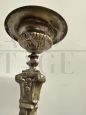 Splendid 18th century silver plated candlestick