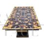 Art Deco style design table with backlit glass top
