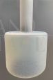 Pendant lamp in white Murano glass attributed to Venini