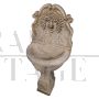 Wall fountain with Bacchus face in red Verona marble
