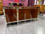 Ettore Sottsass style desk in steel and rosewood