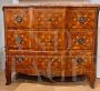 18th century dresser with rich inlays and marble top