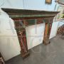 Antique 19th century hand-painted fireplace surround