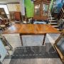 Antique extendable farmhouse Tuscan table in solid walnut, 19th century