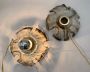 Pair of La Murrina ceiling or wall lights in flower-shaped Murano glass